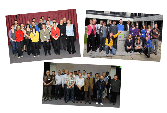 Clay mineralogy course delegates and instructors